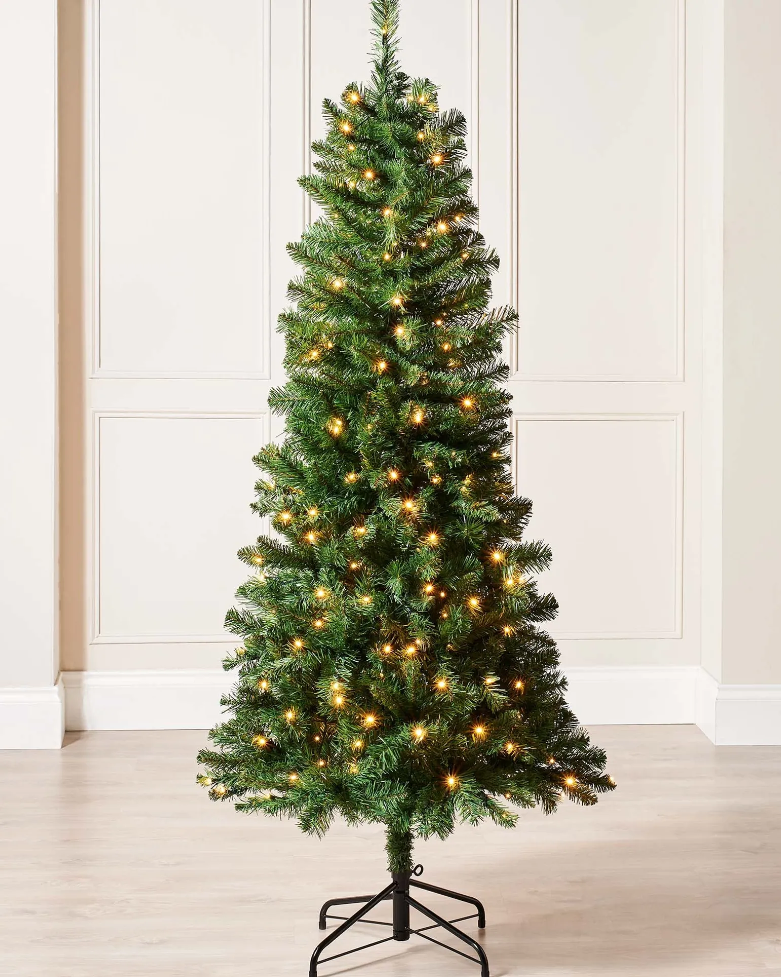 WeRChristmas Pre-Lit Slim Christmas Tree, 6 Ft^ Budget Christmas Trees|Pre Lit Christmas Trees