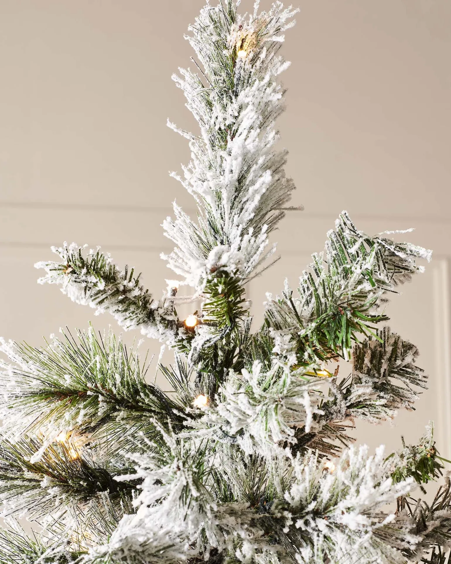 WeRChristmas Pre-Lit Slim Snow Flocked Spruce Christmas Tree, 10 Ft^ Premium Christmas Trees|Snow Flocked Christmas Trees