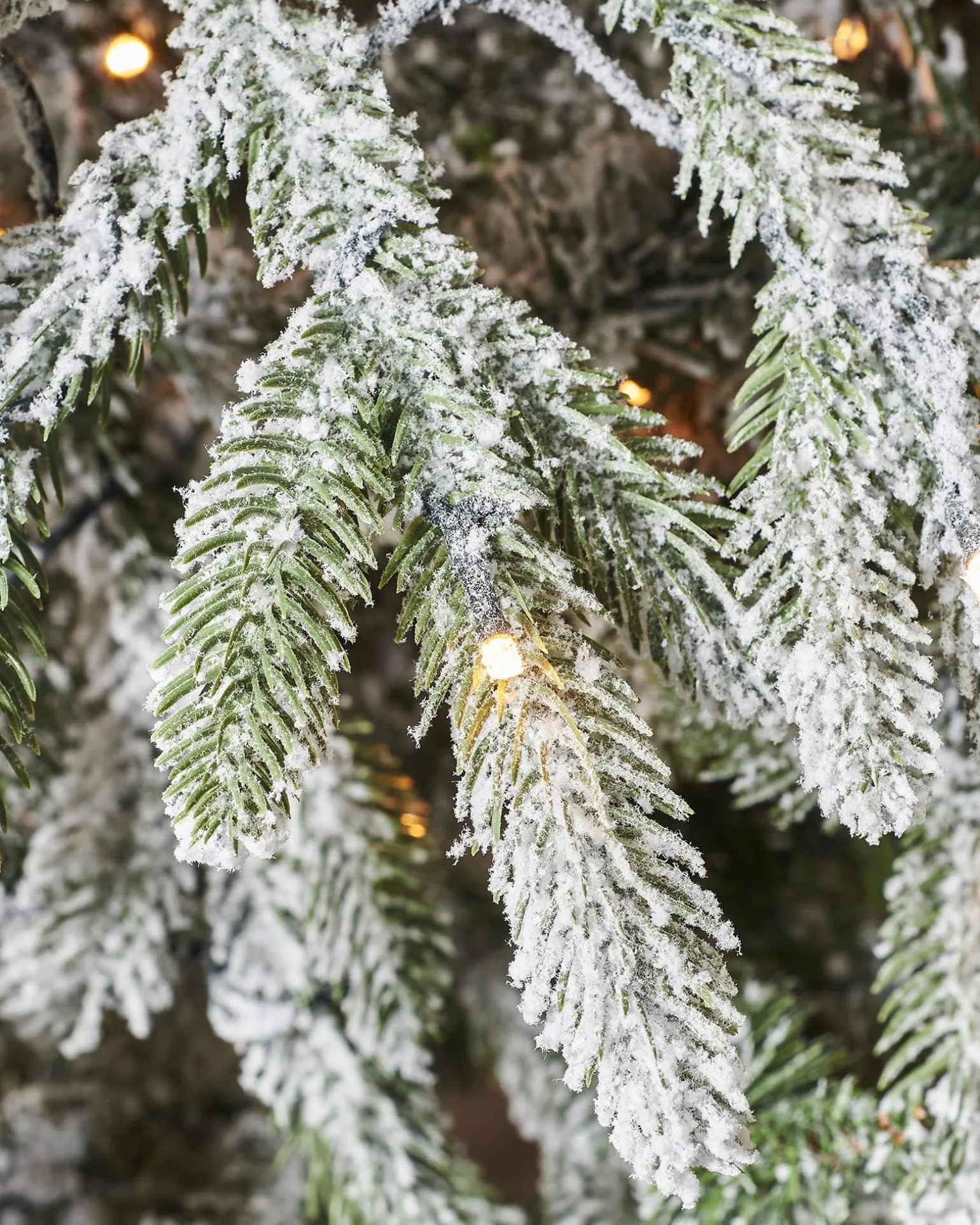 WeRChristmas Pre-Lit Snow Flocked Christmas Tree, 6.5 Ft^ Snow Flocked Christmas Trees|Pre Lit Christmas Trees