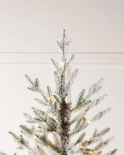 WeRChristmas Pre-Lit Snow Flocked Douglas Fir Christmas Tree, 7 Ft^ Premium Christmas Trees|Snow Flocked Christmas Trees