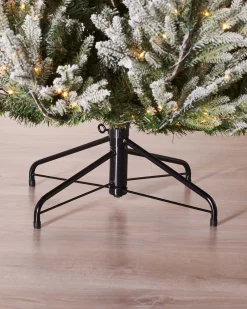 WeRChristmas Pre-Lit Snow Flocked Douglas Fir Christmas Tree, 7 Ft^ Premium Christmas Trees|Snow Flocked Christmas Trees