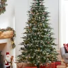 WeRChristmas Pre-Lit Snow Flocked Norwegian Spruce Christmas Tree, 6 Ft^ Snow Flocked Christmas Trees|Pre Lit Christmas Trees