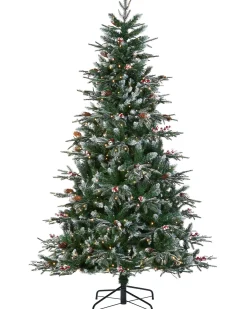 WeRChristmas Pre-Lit Snow Flocked Norwegian Spruce Christmas Tree, 6 Ft^ Snow Flocked Christmas Trees|Pre Lit Christmas Trees