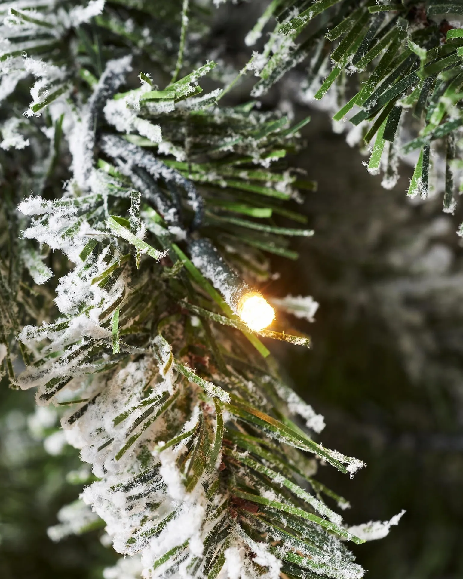 WeRChristmas Pre-Lit Snow Flocked Pencil Christmas Tree, 6.5 Ft^ Budget Christmas Trees|Snow Flocked Christmas Trees