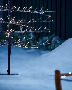 WeRChristmas Pre-Lit Snow Flocked Twig Tree, 5 Ft^ Tree Silhouettes