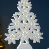 WeRChristmas Pre-Lit Snowflake Tree Table Christmas Decoration, 39.5 Cm^ Table Decorations