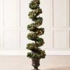WeRChristmas Pre-Lit Spiral Potted Christmas Tree, 6 Ft^ Potted Christmas Trees|Pre Lit Christmas Trees