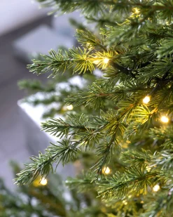 WeRChristmas Pre-Lit Traditional Fir Multi-Function Christmas Tree, 7 Ft^ Pre Lit Christmas Trees