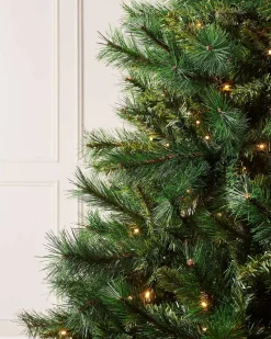 WeRChristmas Pre-Lit Victorian Pine Christmas Tree, 7 Ft^ Pre Lit Christmas Trees