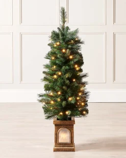 WeRChristmas Pre-Lit Victorian Pine Christmas Tree, 4 Ft^ Budget Christmas Trees|Potted Christmas Trees