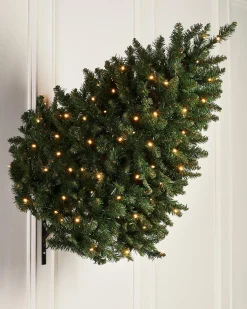 WeRChristmas Pre-Lit Wall Mounted Tree, 3 Ft^ Budget Christmas Trees|Pre Lit Christmas Trees