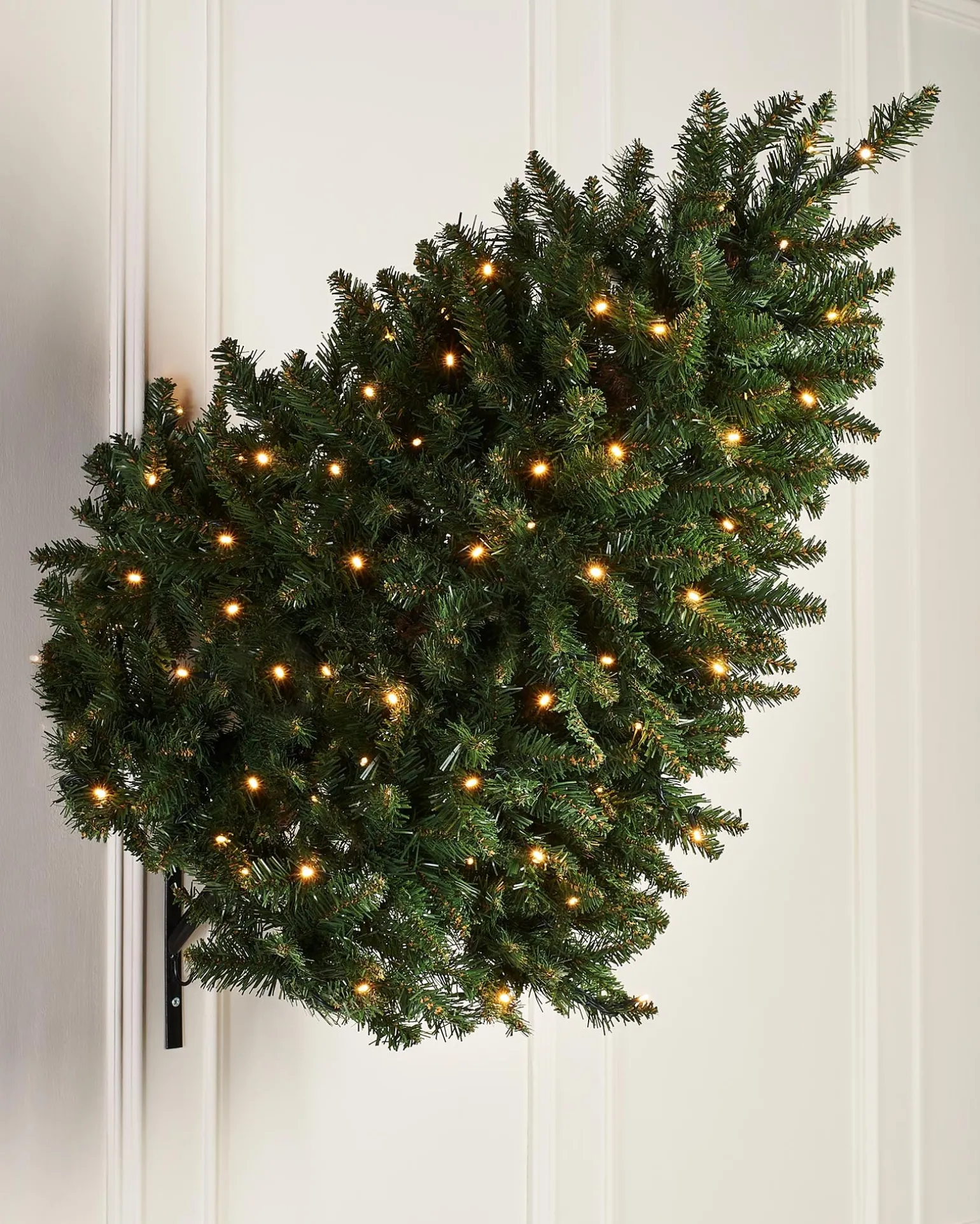 WeRChristmas Pre-Lit Wall Mounted Tree, 3 Ft^ Budget Christmas Trees|Pre Lit Christmas Trees
