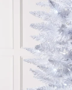 WeRChristmas Pre-Lit White Pencil Christmas Tree, 6.5 Ft^ Budget Christmas Trees|Pre Lit Christmas Trees