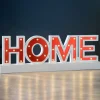 WeRChristmas Pre-Lit Wooden Home Sign, 38 Cm^ Table Decorations