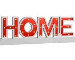 WeRChristmas Pre-Lit Wooden Home Sign, 38 Cm^ Table Decorations