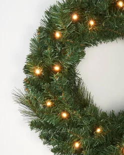 WeRChristmas Pre-Lit Wreath, 60 Cm^ Plain Wreaths|Pre Lit Wreaths