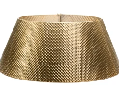 WeRChristmas Quilted Metal Tree Collar, Gold, 71 Cm^ Skirts & Collars