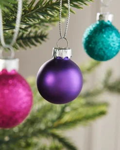 WeRChristmas Rainbow Glass Baubles, 24 Pack, 3 Cm^ Glass Baubles