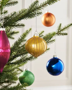 WeRChristmas Rainbow Glass Baubles, 20 Pack^ Glass Baubles