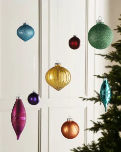 WeRChristmas Rainbow Glass Baubles, 20 Pack^ Glass Baubles