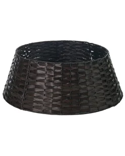 WeRChristmas Rattan Tree Collar, Dark Brown, 65 Cm^ Skirts & Collars