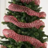 WeRChristmas Red And White Mesh With Red Foil, 9 M^ Deco Mesh