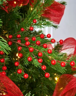 WeRChristmas Red Berry Christmas Tree Spray, 45 Cm^ Flowers & Foliage|Flowers & Foliage