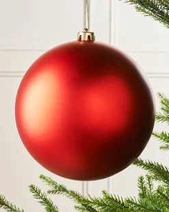 WeRChristmas Red Large Matt Shatterproof Bauble, 20 Cm^ Oversized Baubles|Shatterproof Baubles