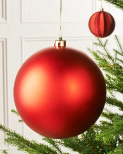 WeRChristmas Red Large Matt Shatterproof Bauble, 20 Cm^ Oversized Baubles|Shatterproof Baubles