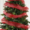 WeRChristmas Red Mesh With Red Foils, 9 M^ Deco Mesh