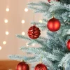 WeRChristmas Red Shatterproof Baubles, 50 Pack, 6 Cm^ Shatterproof Baubles