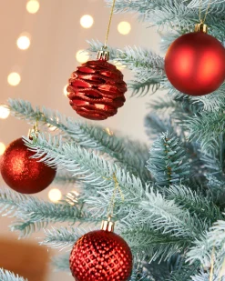 WeRChristmas Red Shatterproof Baubles, 50 Pack, 6 Cm^ Shatterproof Baubles
