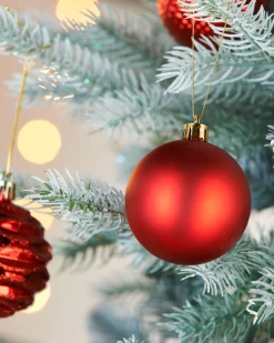 WeRChristmas Red Shatterproof Baubles, 50 Pack, 6 Cm^ Shatterproof Baubles