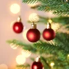 WeRChristmas Red Shatterproof Baubles, 36 Pack, 3 Cm^ Shatterproof Baubles