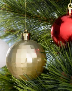 WeRChristmas Red/Gold Shatterproof Baubles Set, 50 Pack^ Shatterproof Baubles