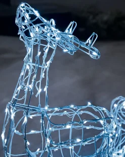 WeRChristmas Reindeer Family Silhouette, 77 Cm^ Outdoor Lighted Reindeer