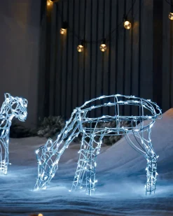 WeRChristmas Reindeer Family Silhouette, 77 Cm^ Outdoor Lighted Reindeer