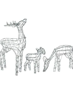 WeRChristmas Reindeer Family Silhouette, 77 Cm^ Outdoor Lighted Reindeer