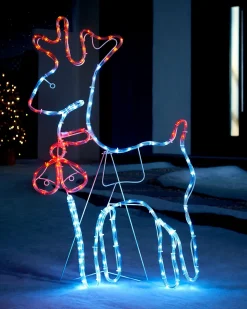 WeRChristmas Reindeer Rope Light Silhouette, 92 Cm^ Outdoor Lighted Reindeer
