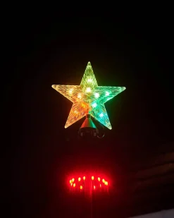 WeRChristmas RGB LED Pop-Up Christmas Tree With Star, 2.5 M^ Tree Silhouettes