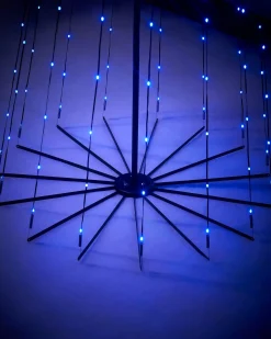 WeRChristmas RGB LED Pop-Up Christmas Tree With Star, 2.5 M^ Tree Silhouettes