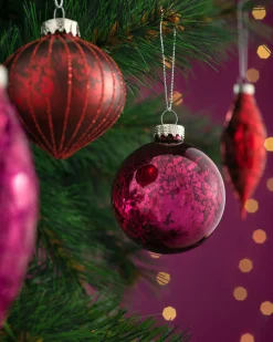 WeRChristmas Ruby Glass Baubles, 20 Pack^ Glass Baubles