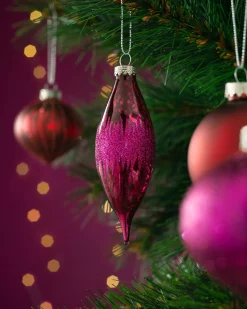WeRChristmas Ruby Glass Baubles, 20 Pack^ Glass Baubles
