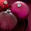 WeRChristmas Ruby Glass Baubles, 3 Pack, 13 Cm^ Glass Baubles