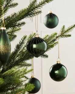 WeRChristmas Sage Green Glass Baubles, 20 Pack^ Glass Baubles