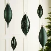 WeRChristmas Sage Green Glass Baubles, 5 Pack, 15 Cm^ Glass Baubles