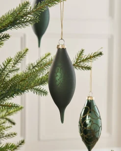 WeRChristmas Sage Green Glass Baubles, 5 Pack, 15 Cm^ Glass Baubles