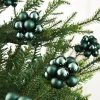 WeRChristmas Sage Green Glass Berry Cluster Baubles, 10 Pack^ Glass Baubles