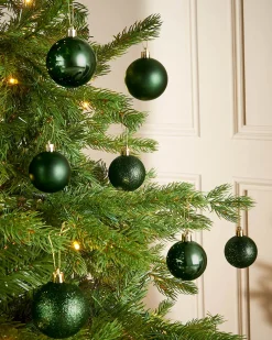 WeRChristmas Sage Green Shatterproof Bauble, 50 Pack^ Shatterproof Baubles