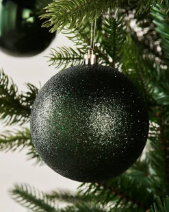 WeRChristmas Sage Green Shatterproof Baubles, 9 Pack, 10 Cm^ Oversized Baubles|Shatterproof Baubles